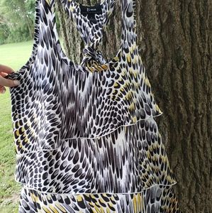 Animal print fashion tank top